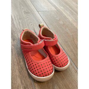 Livie & Luca Coral Polkadot Mary Janes Toddler Sz 7M